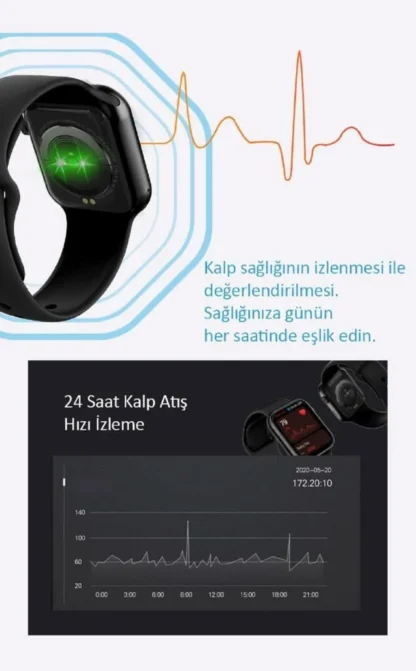 You Watch F13-YF130 You Smart Black & Black Silicon Akıllı Kol Saati - Görsel 4